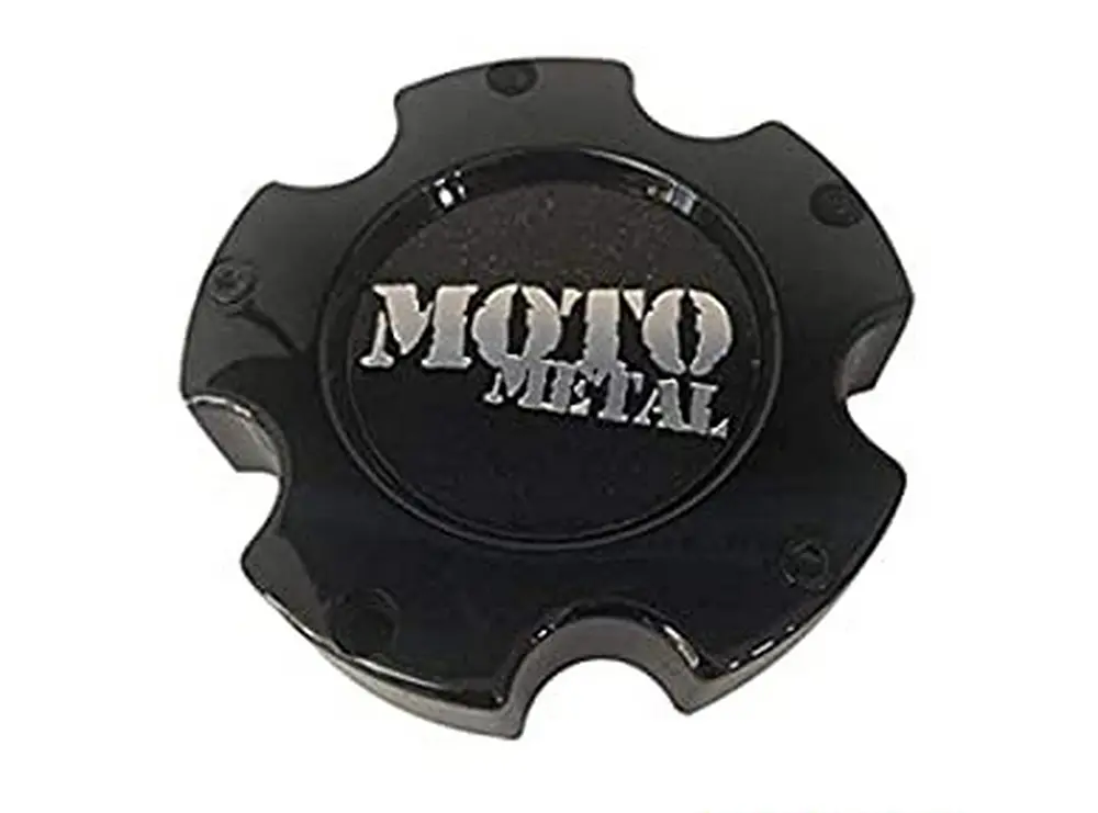 Moto Metal Gloss Black Cap Large 5 Lug 1