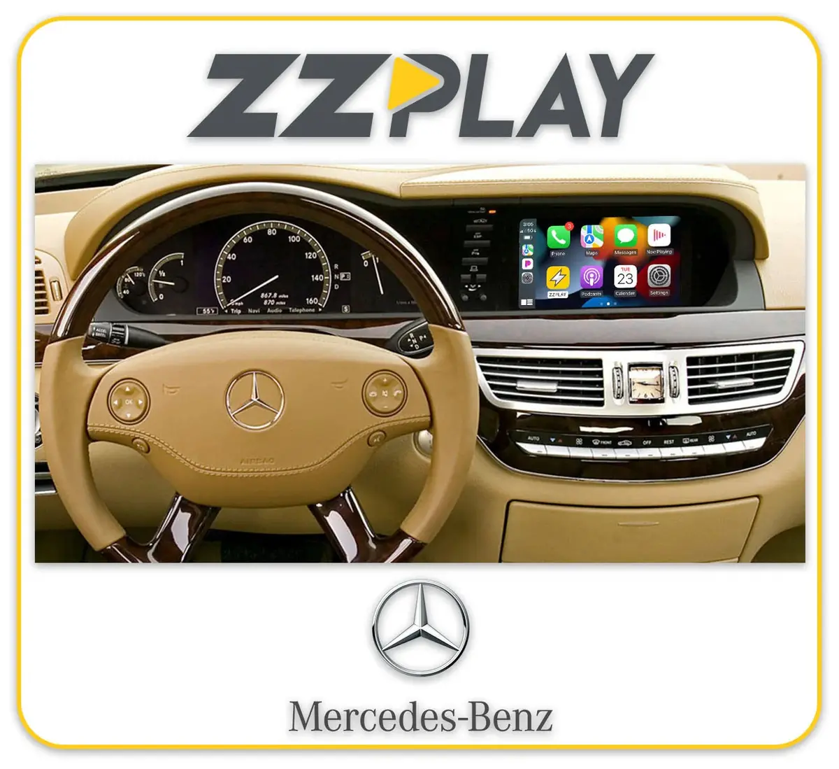 Wireless Carplay/Android Auto Interface (Mercedes-Benz) Itz-Ntg3-A 1