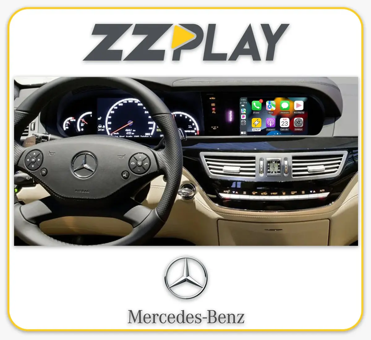 Wireless Carplay/Android Auto Interface (Mercedes S-Class, Cl) Itz-Ntg35-A 1