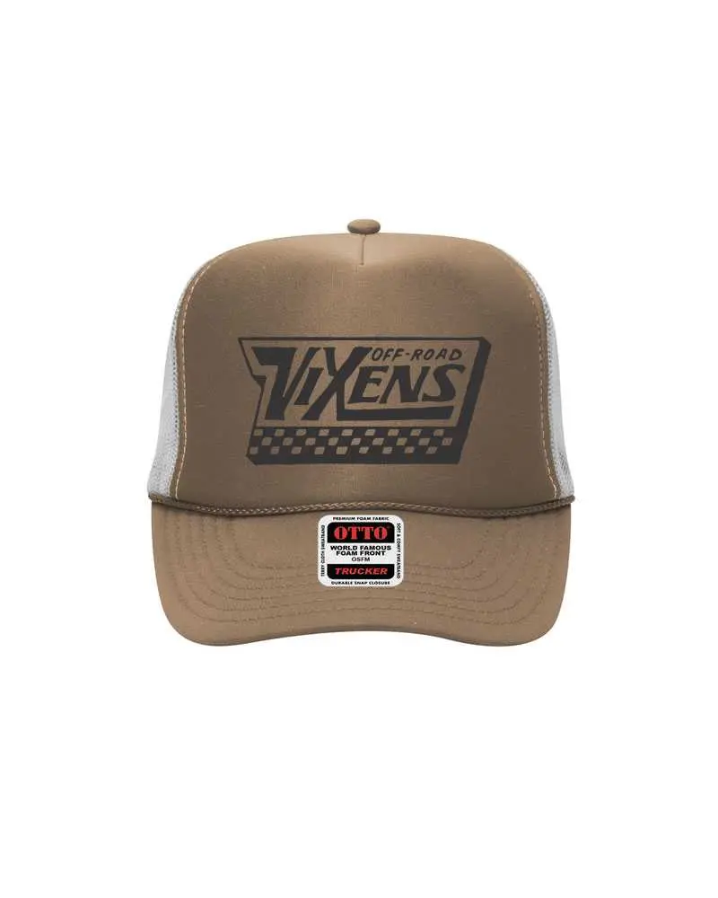 Off The Wall Foam Trucker -Khaki/White 1