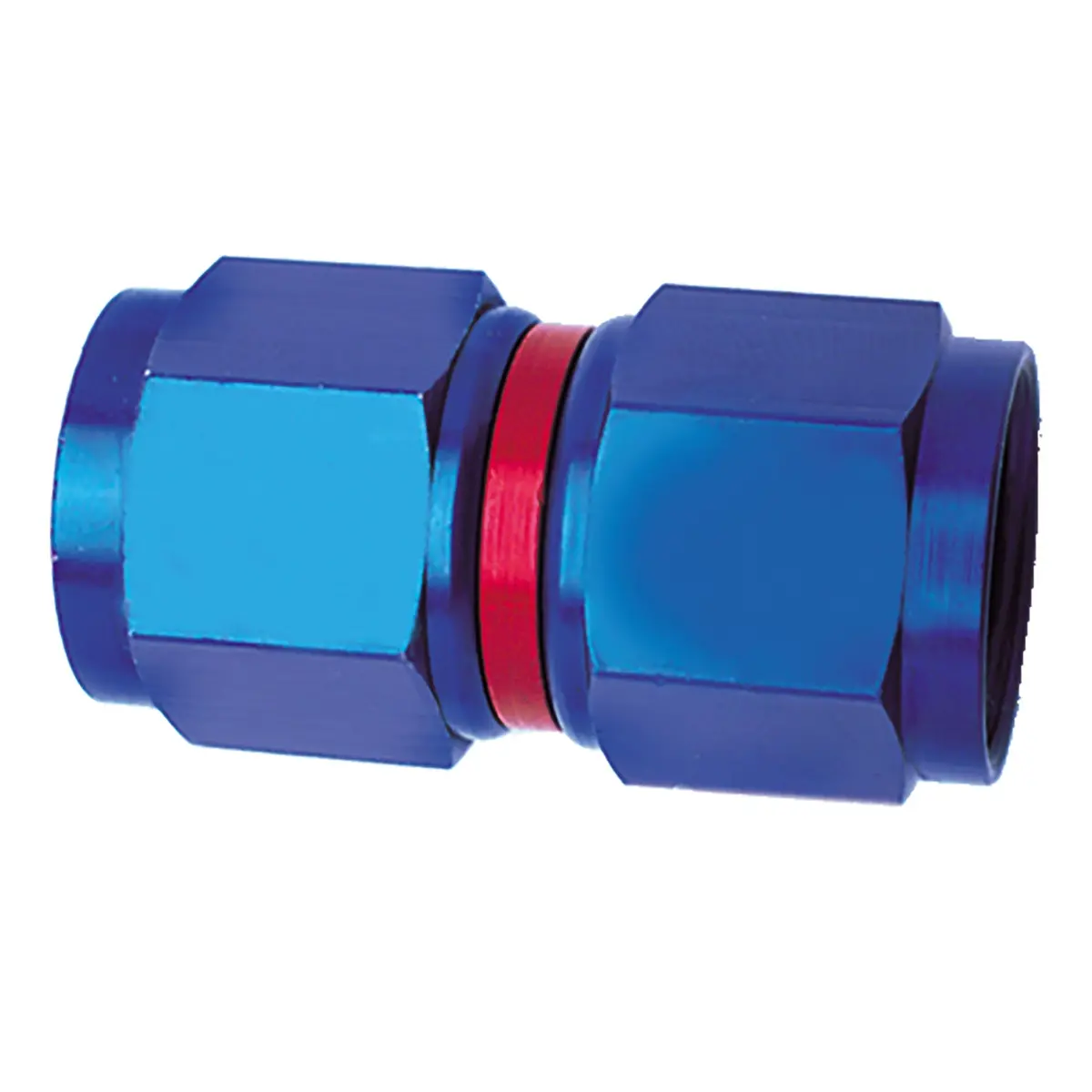 -8An Straight Swivel; Anodized Aluminum; Black; Single 1
