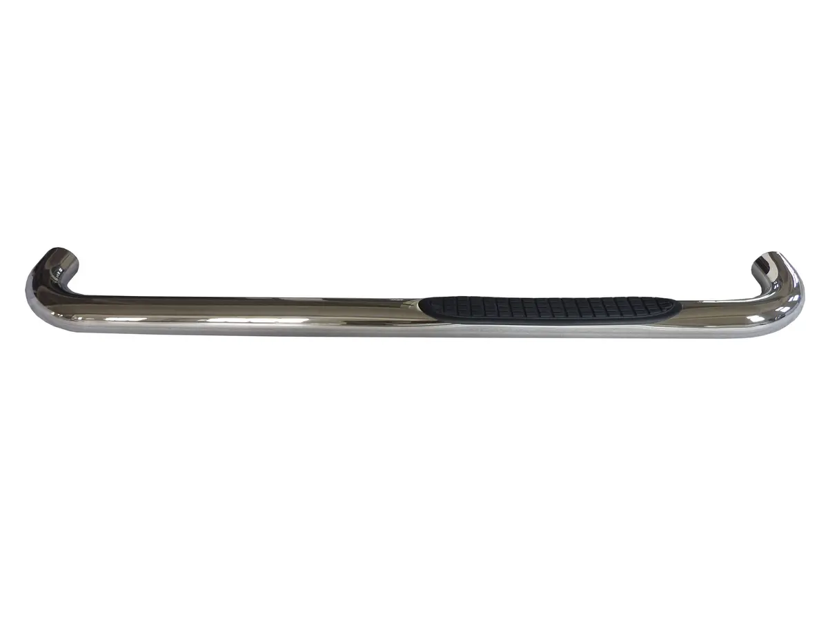 3 Inch Round Bent Pol Stainless Steel Without End Caps Rocker Panel Mount 1