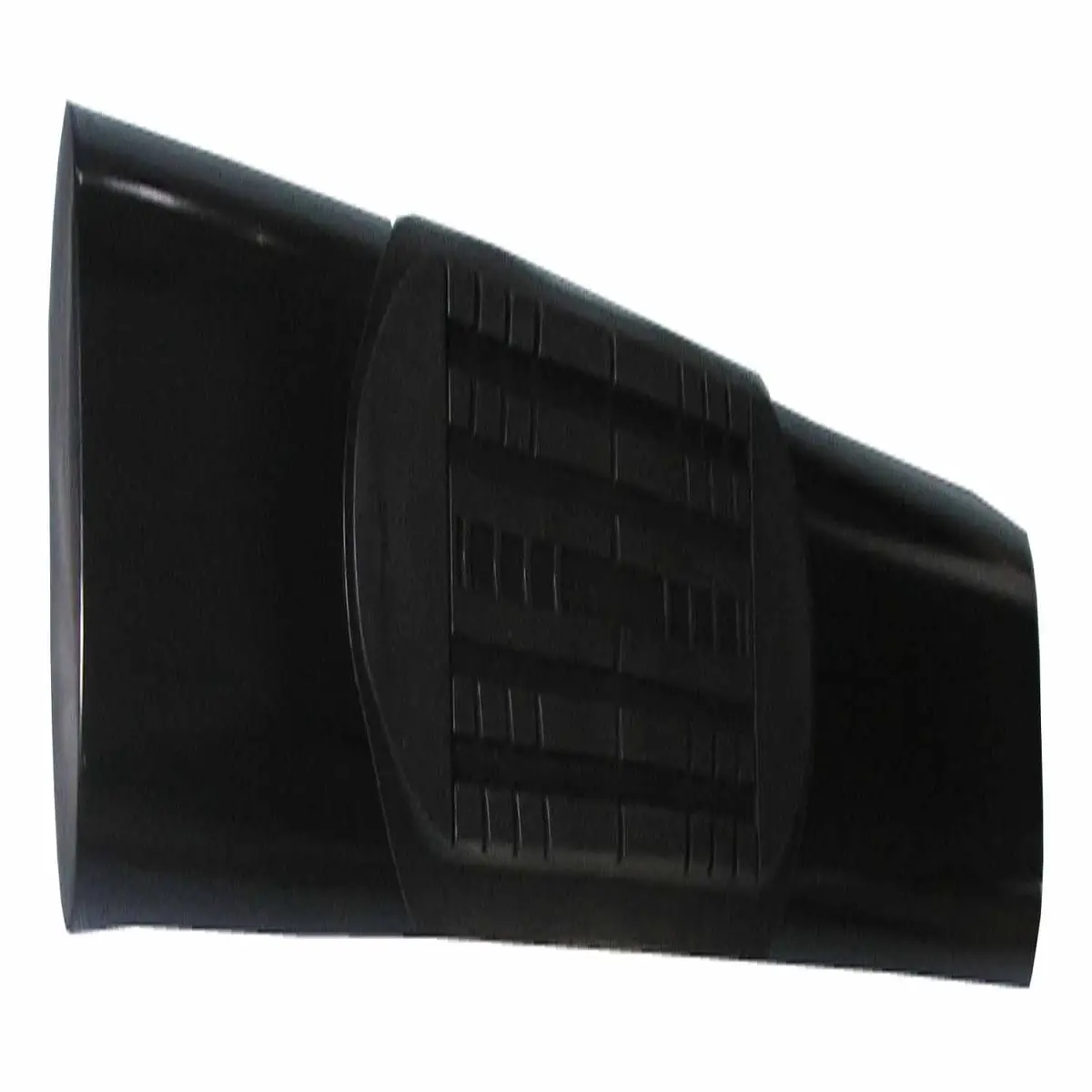 With Step Pads 4 In Oval Straight Powder Coated Black Mild Steel With Welded End 1