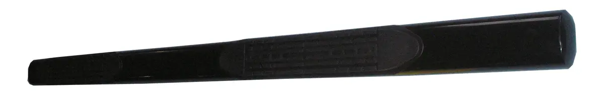 4 Inch Oval Straight Powder Coated Black Mild Steel Rocker Panel Mount 1