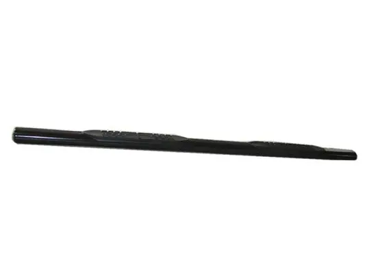 4 Inch Oval Straight Powder Coated Black Mild Steel Rocker Panel Mount 1