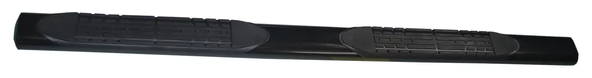 4 Inch Oval Straight Powder Coated Black Mild Steel Rocker Panel Mount 1
