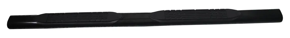 With Step Pads 4 In Oval Straight Powder Coated Black Mild Steel With Welded End 1