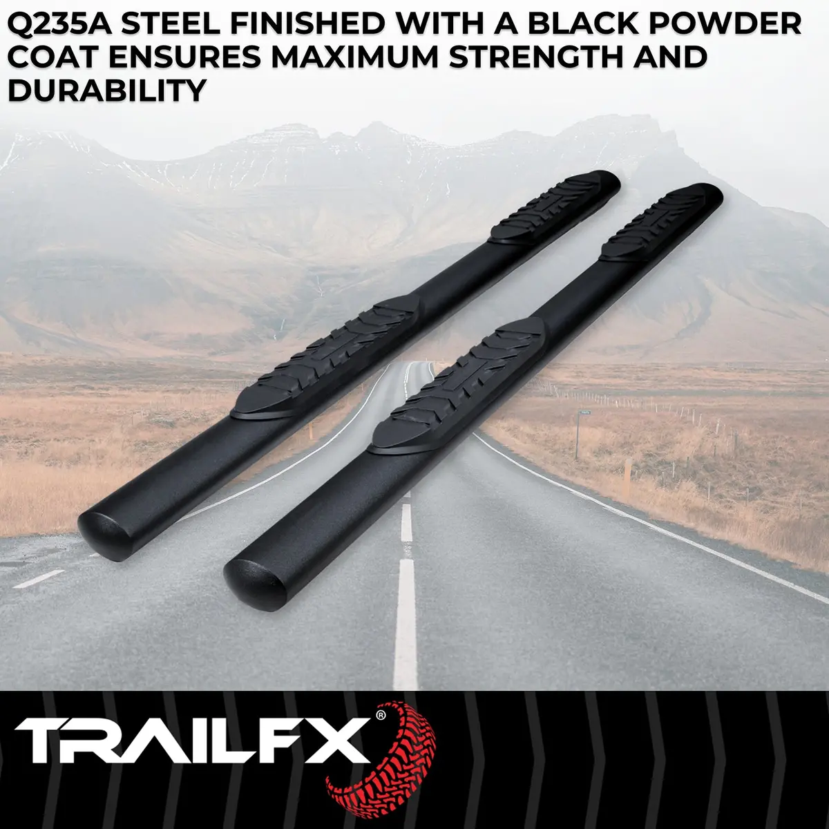 4 Inch Oval Straight, Rocker Panel Mount 2