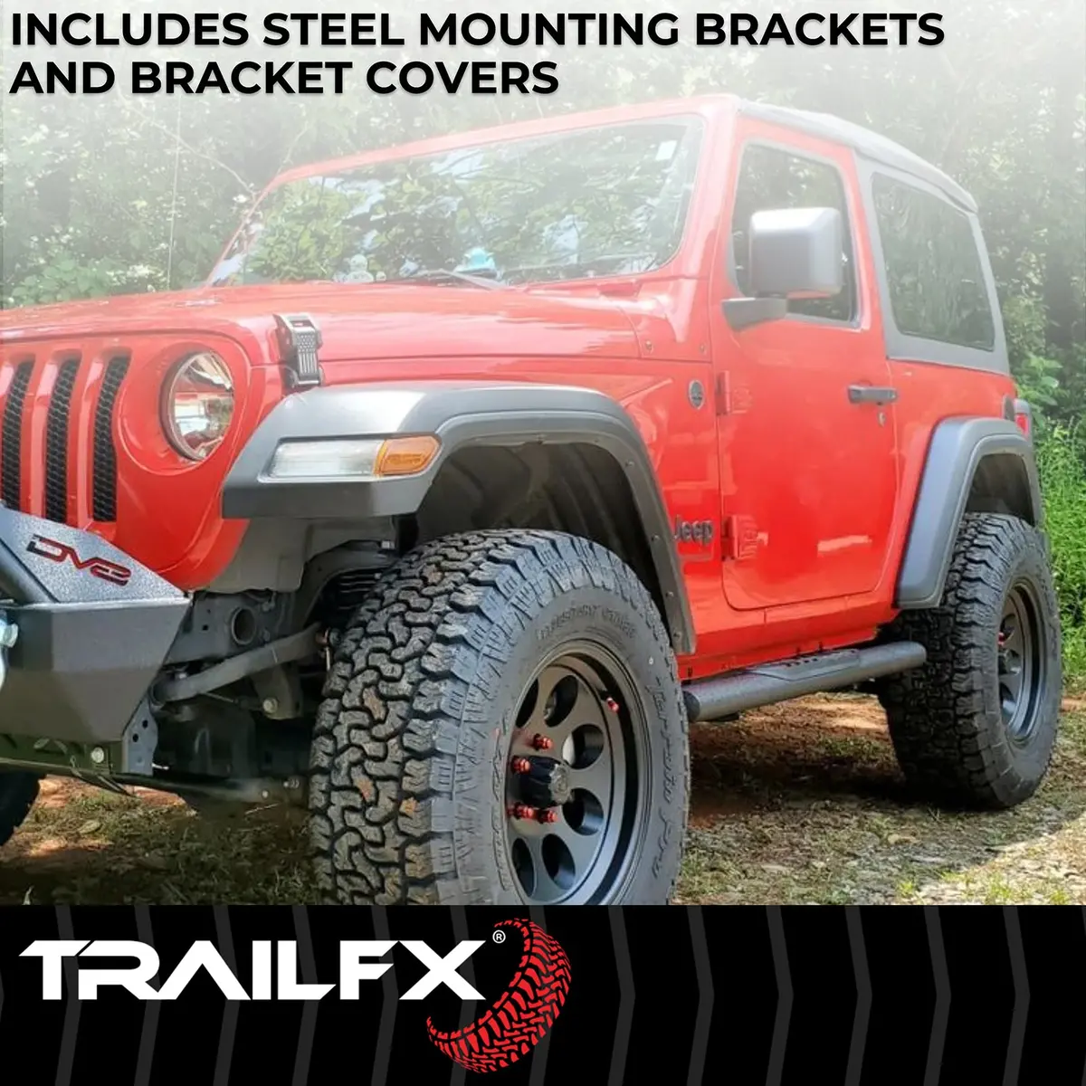 4 Inch Oval Straight, Rocker Panel Mount 2