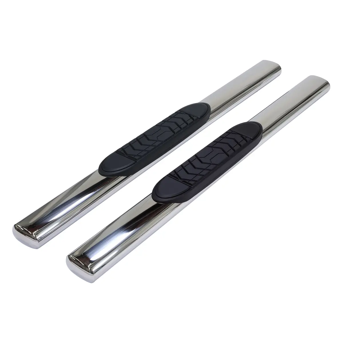 5 Inch Oval Straight Pol Stainless Steel Rocker Panel Mount 1