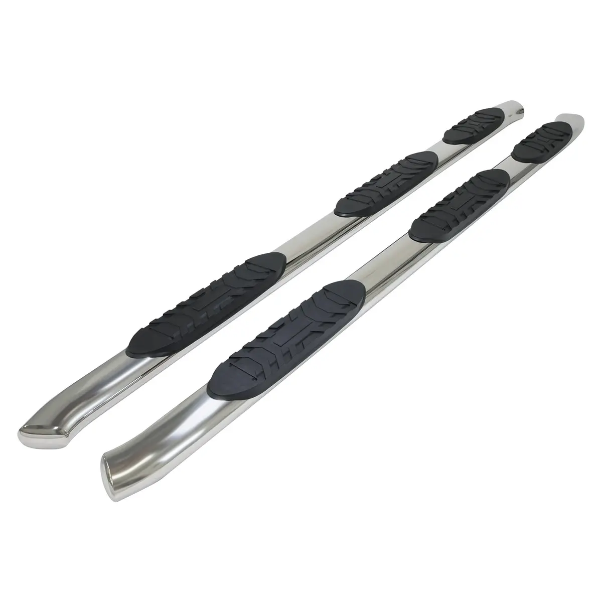 W/Step Pads W/Bed Step 5 In Oval Bent Pol Stainless Steel Rocker Panel Mount 1