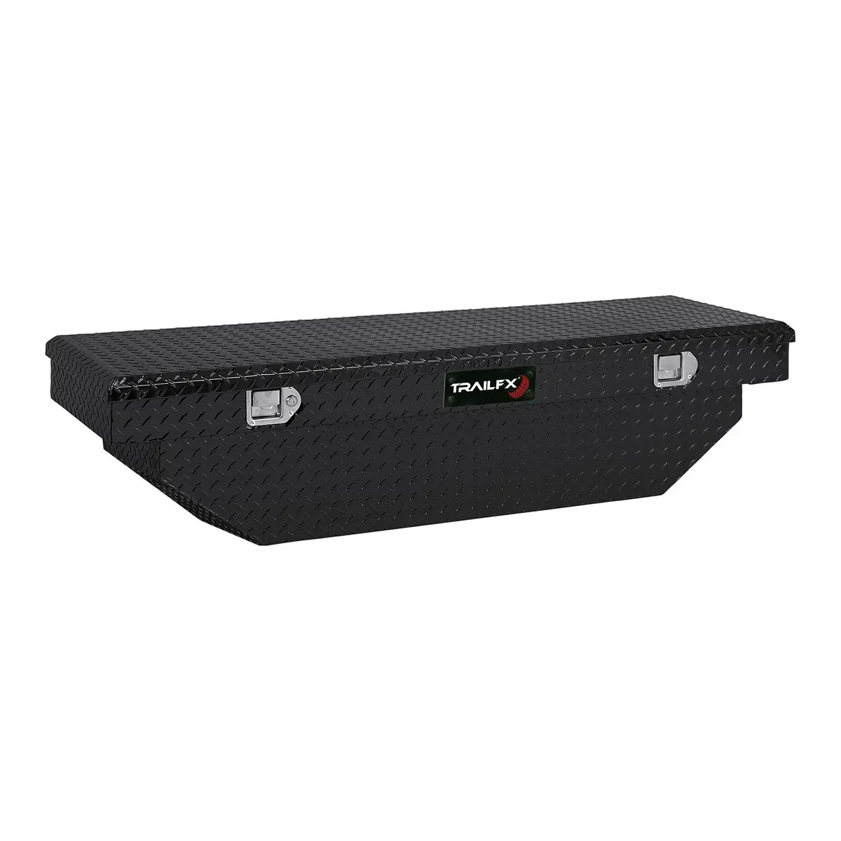 Crsovr Angled Sgl Lid Pwdr Ctd Black 16 Gauge Alum 63X19.25X13.5 Cap W/Tray 1