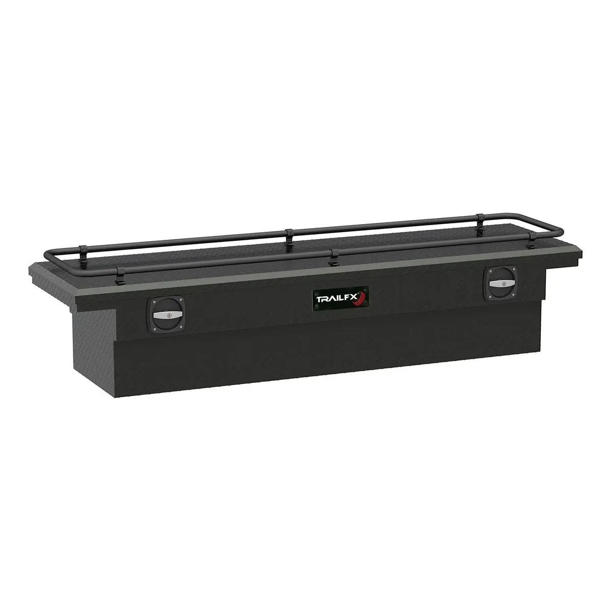 Crsovr Low Profil Sgl Lid Dia Tread Matte Black Alum 72X19.25X13.5 W/Rail On Lid 1