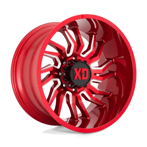 Xd858 22X10 8X6.5 Candy Red Milled -18Mm 1