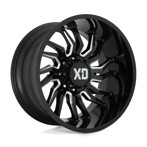 Xd858 22X10 5X5.5 Gloss Black Mill -18Mm 1