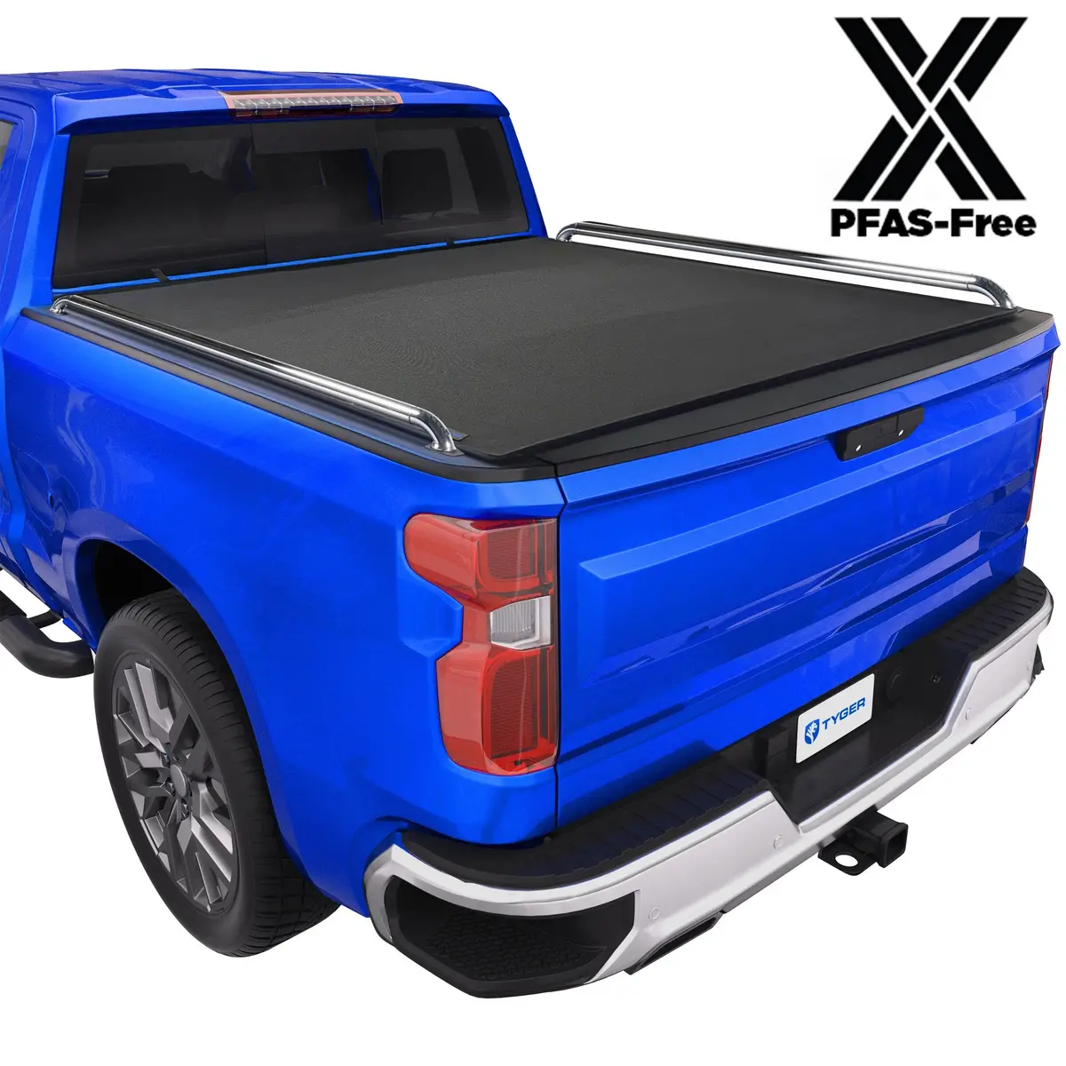 Tyger T2x Low Profile Soft Roll-Up In Fabric Fit 20-26 Silverado Sierra 2500 3500Hd | 6'10" Bed 1
