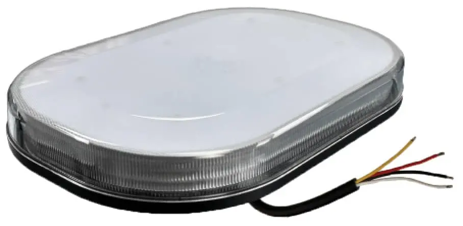 10" Amber Led Warning Light Bar - Permanent Mount 1