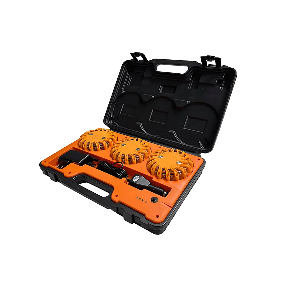 4" Round Led Warning Flare Kit - Magnetic Mount 1