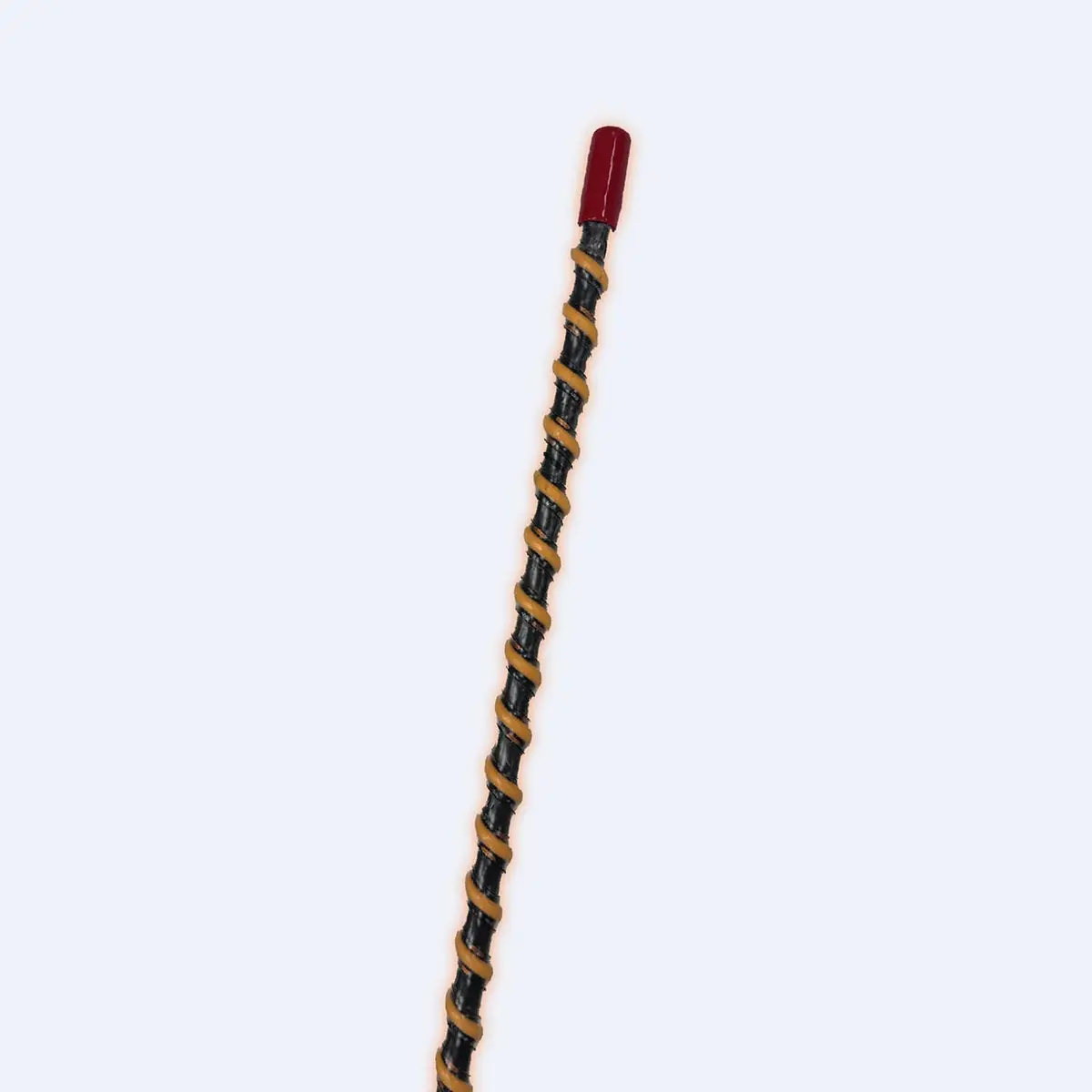 8' Fully Lit Led Whip Quick Disconnect Mount - Steady Amber 1
