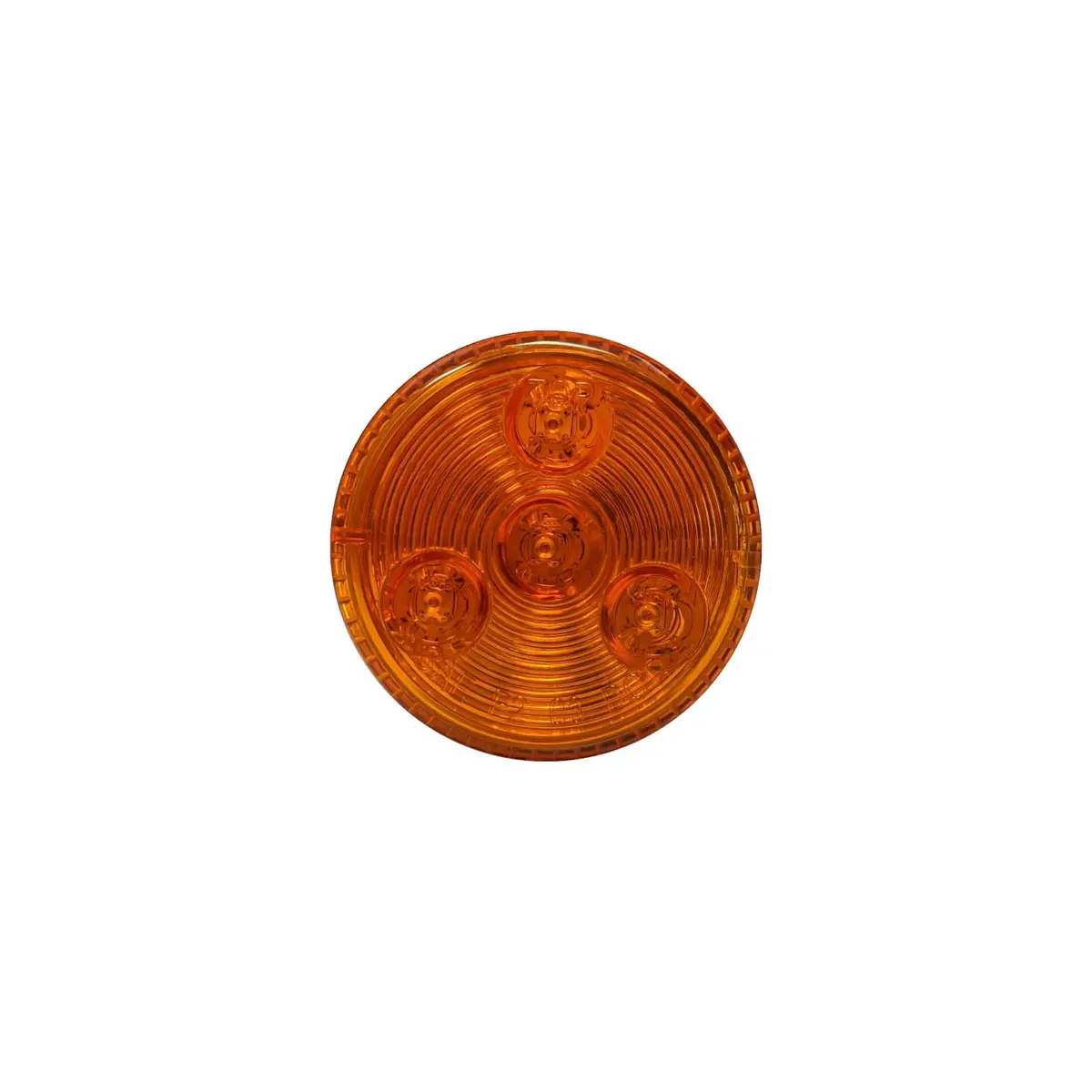Led 2" Rd Marker Lamp Amber - 4-Dio 1