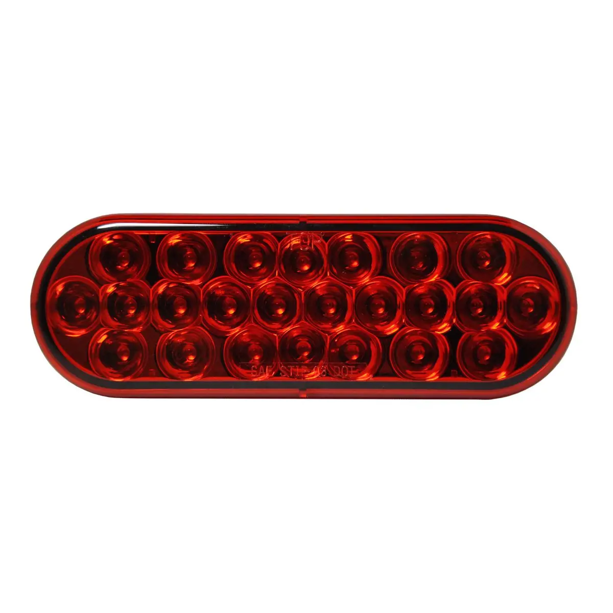 Led Oval Sttp Lamp Red - 24-Dio 1