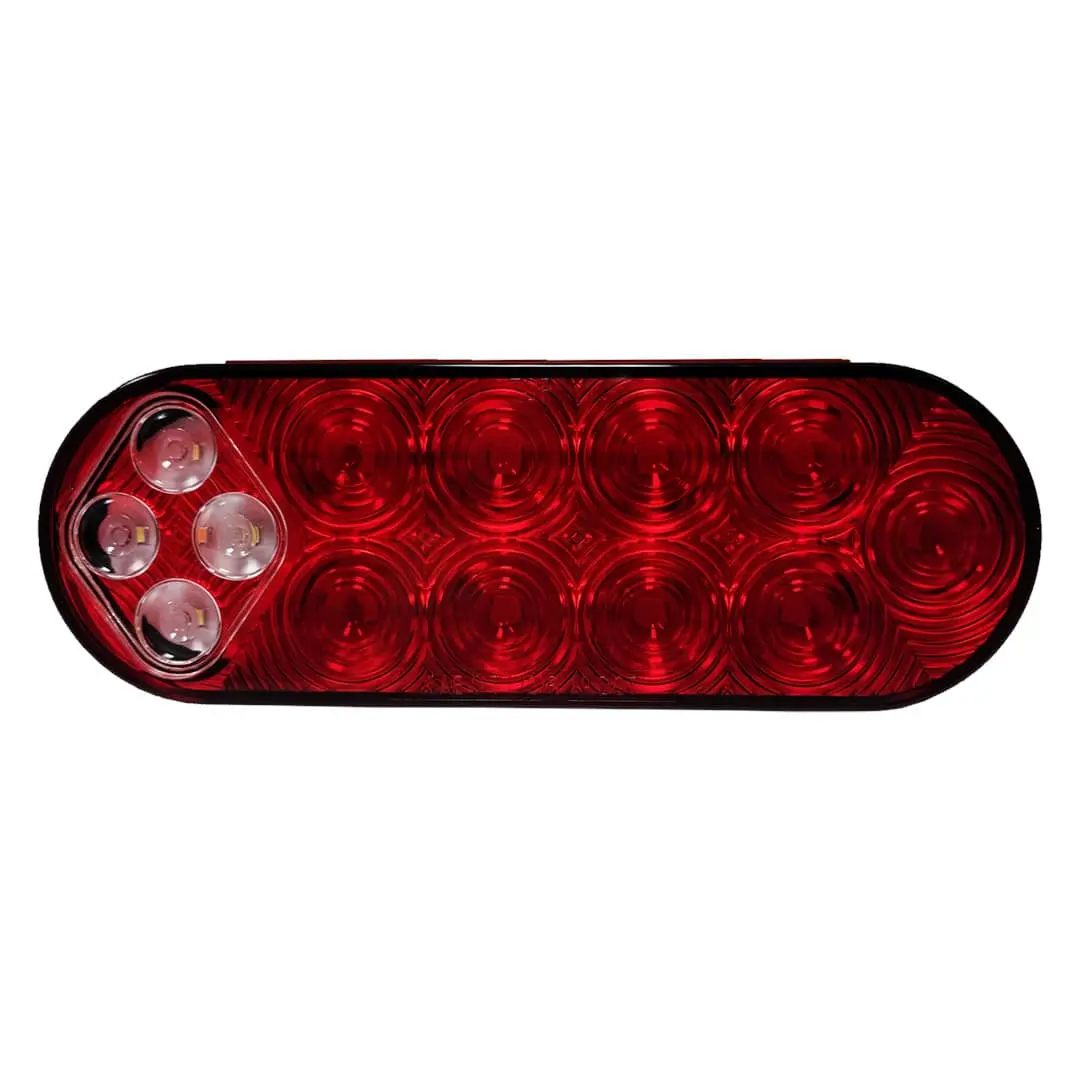 Led Oval 4-Pin Connection Stt/Backup Lamp Red/White - 14-Dio 1