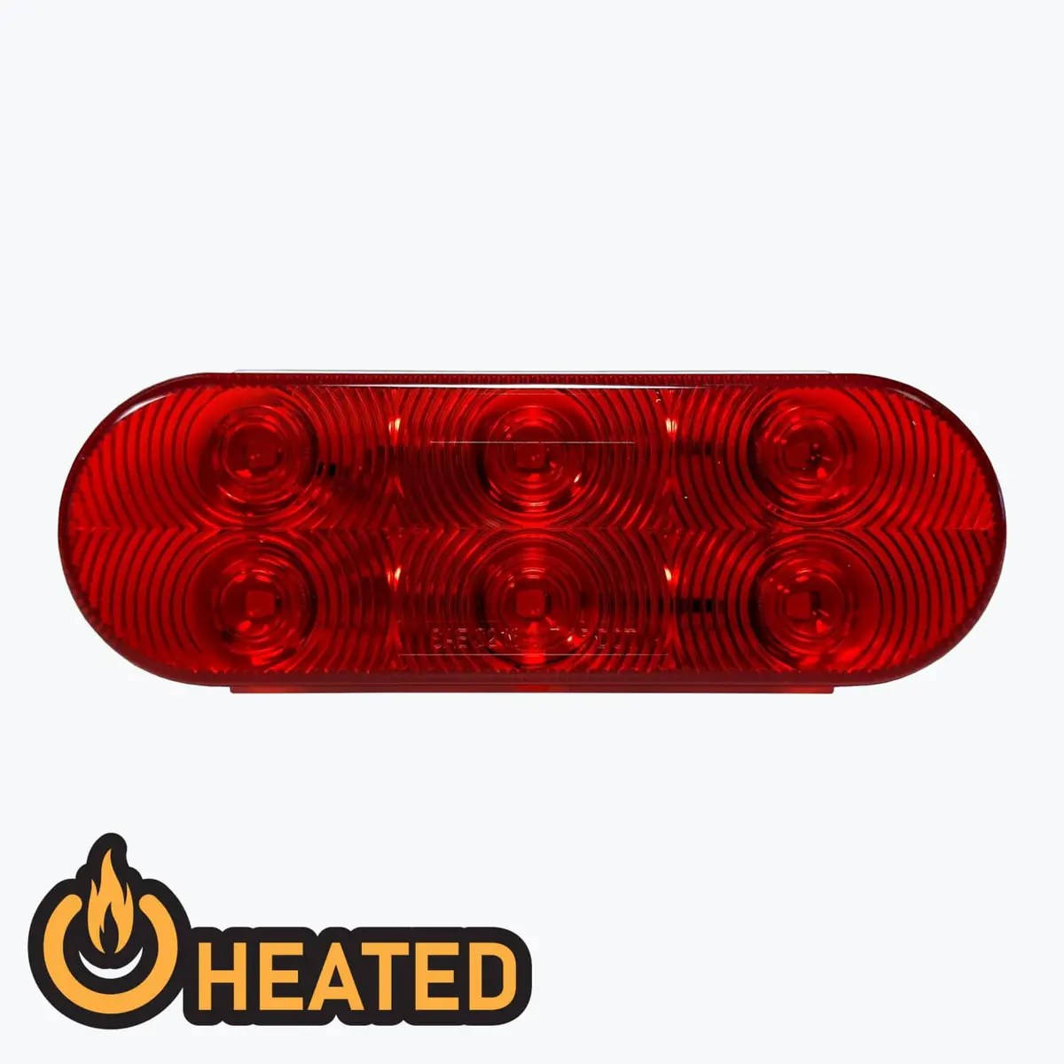 Heated Led Oval Stop/Turn/Tail Lamp Red 1