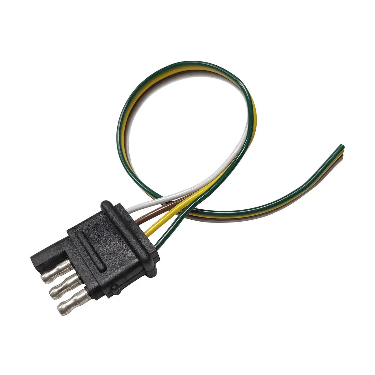 12" 4-Wire Flat Ribbon Wire W/ Trailer Connectors 1