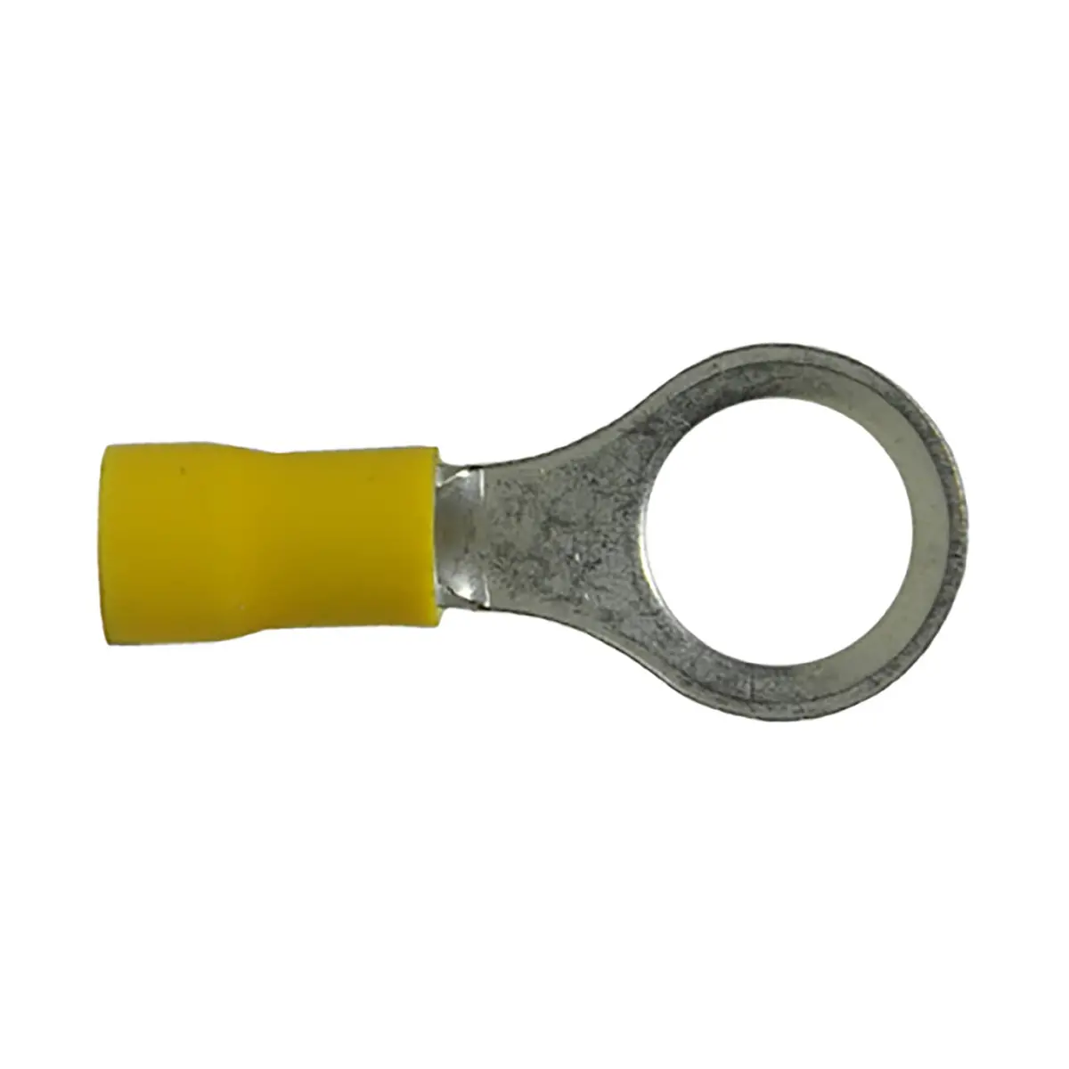 Insulated Ring Terminal Yellow Stud 3/8" 12-10 Ga ( Pkg 500 ) 1
