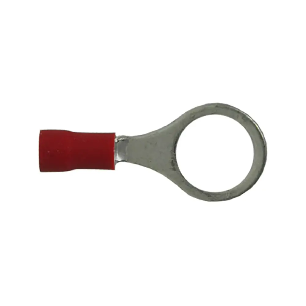 Insulated Rind Terminal Red Stud 3/8" 22-18 Ga Pkg 500 1
