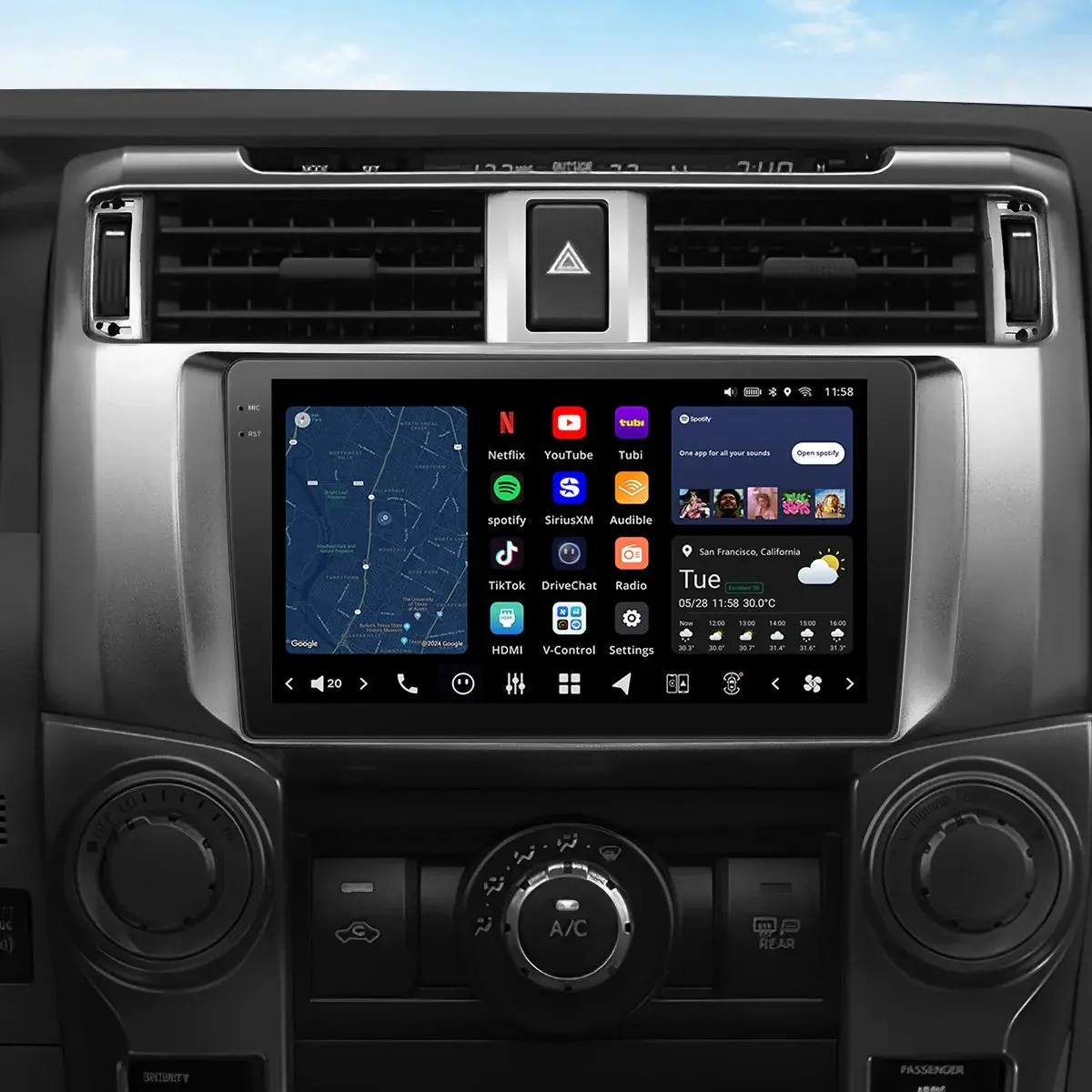 9" Custom-Fit Car Stereo For Toyota 4Runner 2010-2019 1