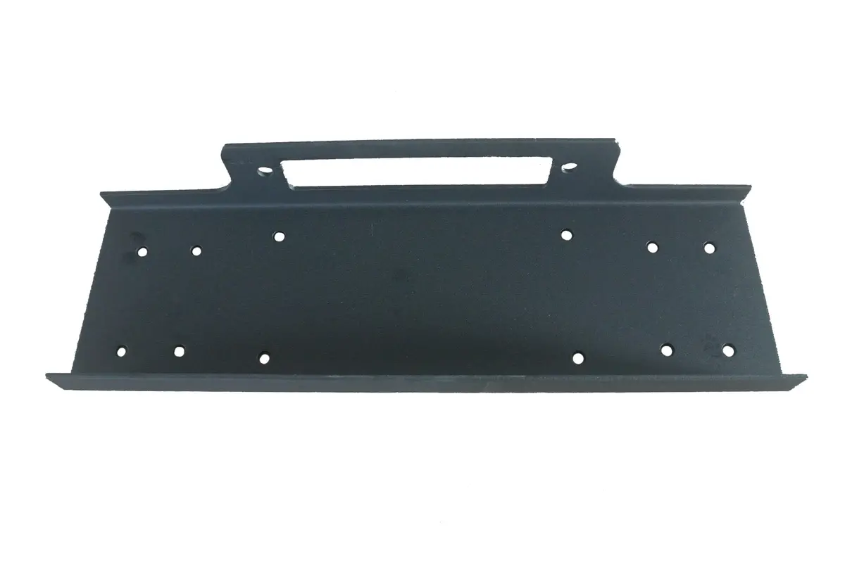For Winches Upd To 12000 Pounds Flat Fixed Mount Textured Powder Coated Black 1