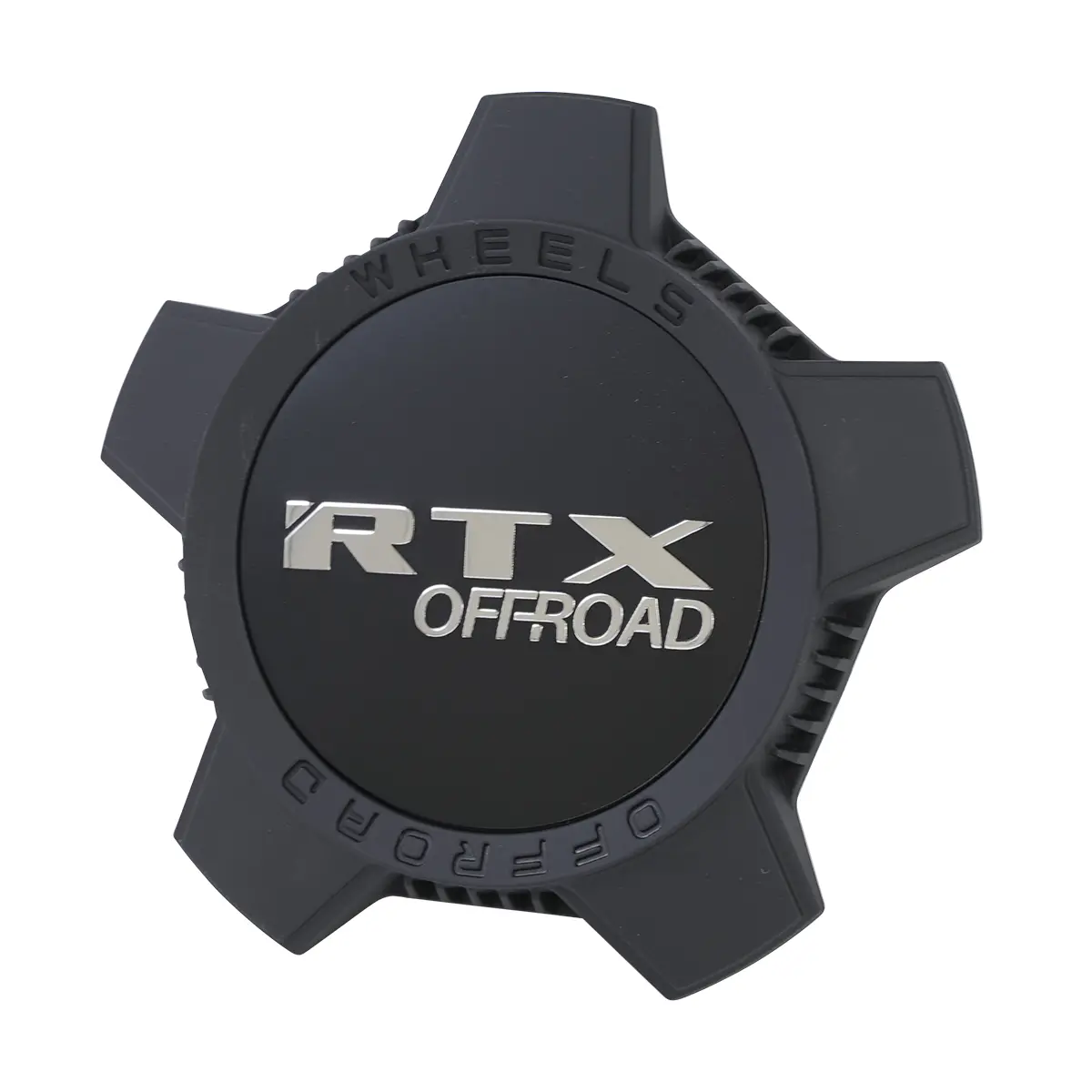 Cap Black Matte Rtx Offroad Chrome Black Background 1