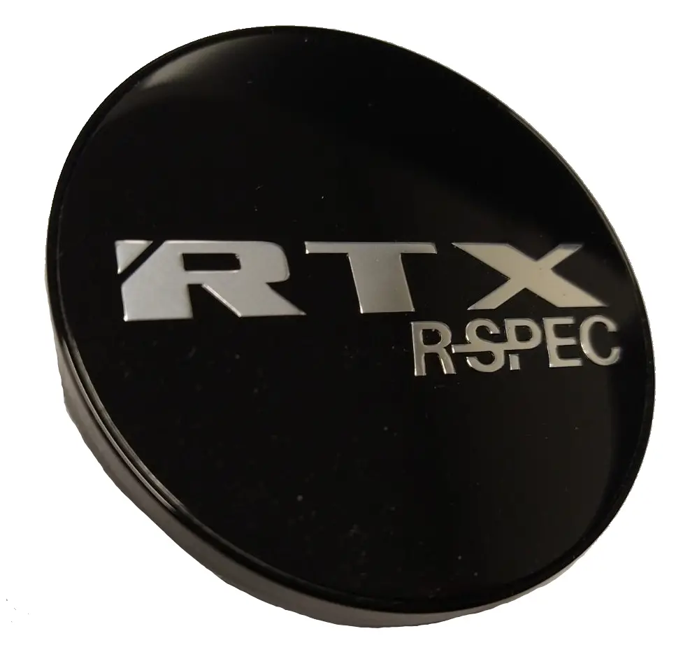 Cap Gloss Black Rtx R-Spec Chrome Black Background 1