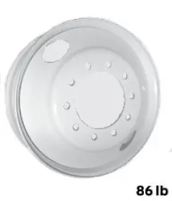 Hd Dually Rim 24.5X8.25 10X285.75 White 1