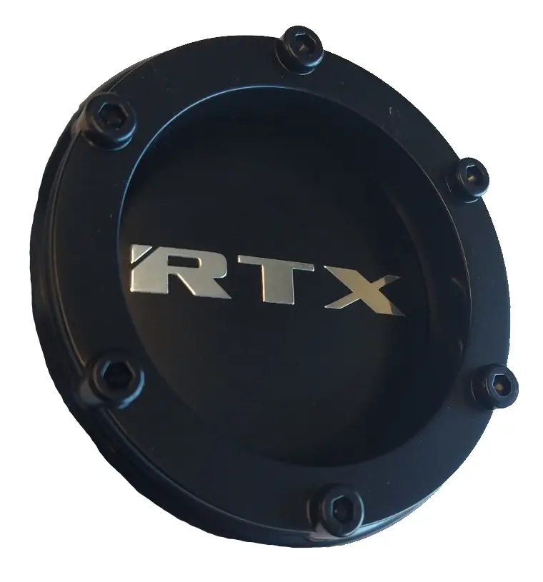 Cap Satin Black Rtx Chrome Black Background 1