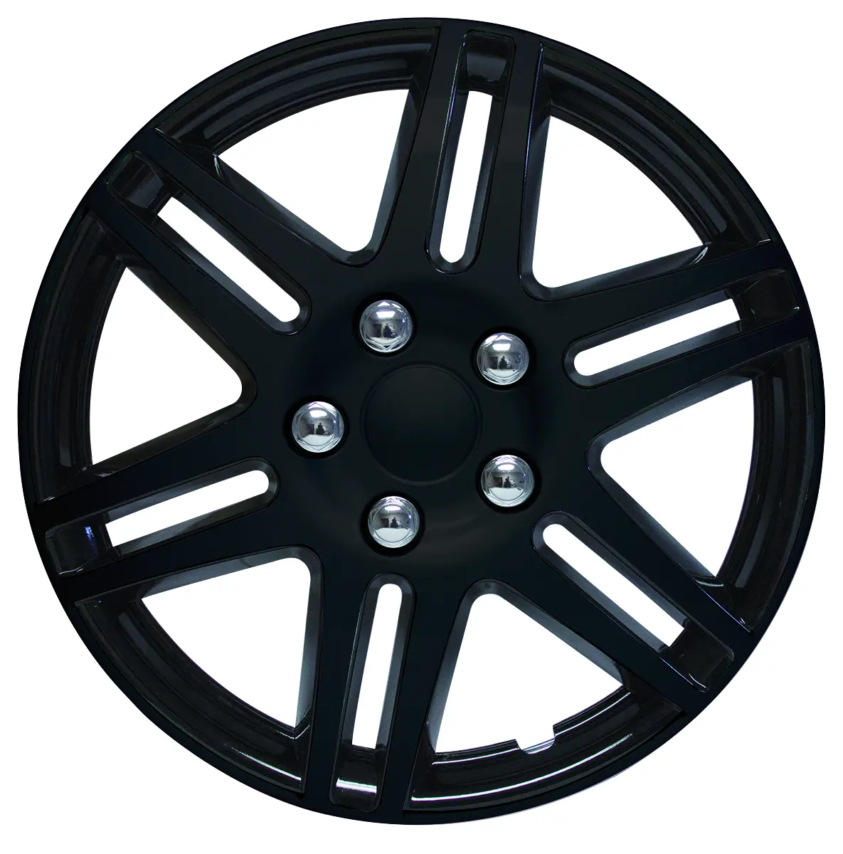 (4)Hub Caps 16" Shiny Black 1