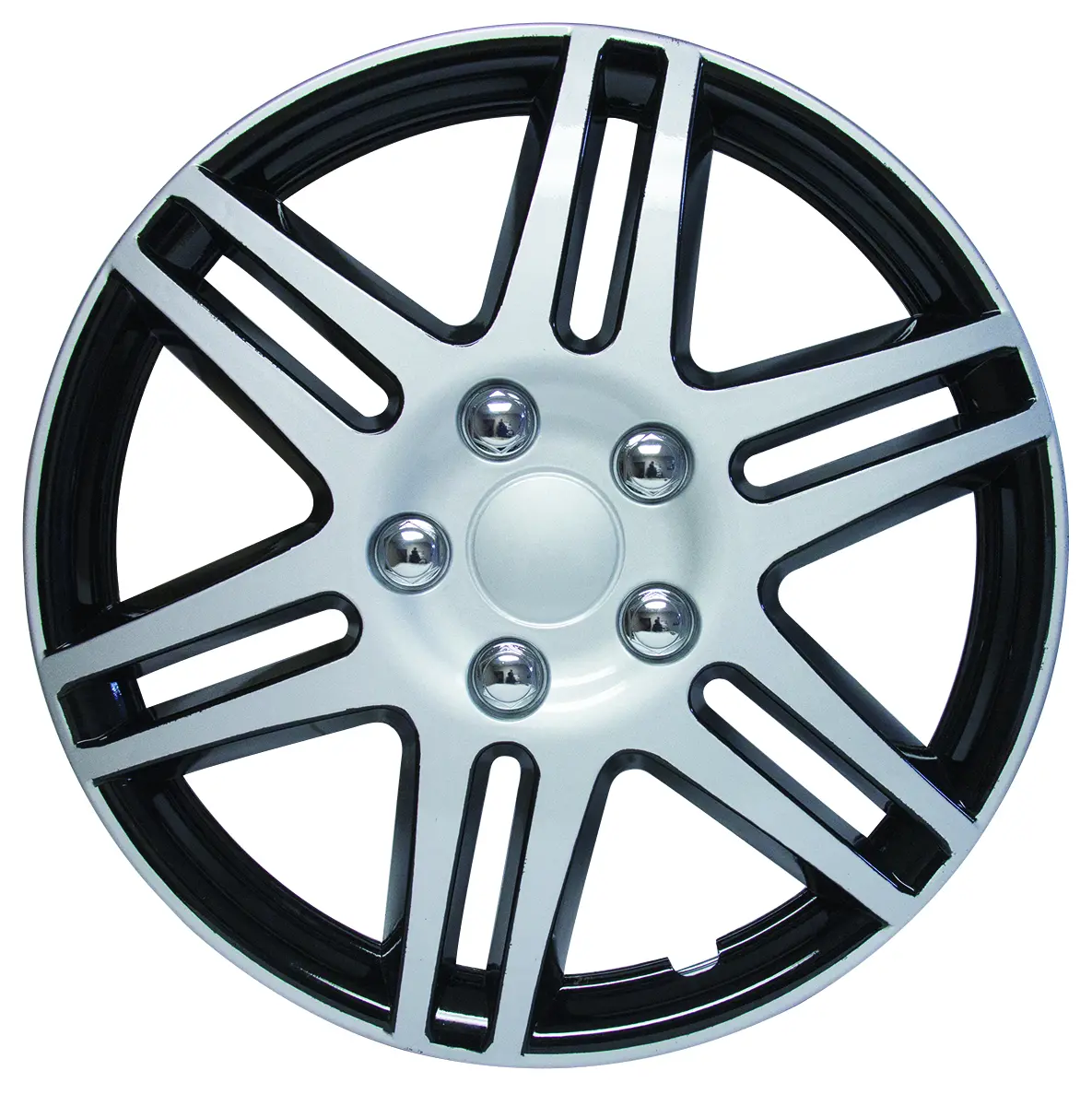 (4) Wheel Cover 16" Silver/Blk 1