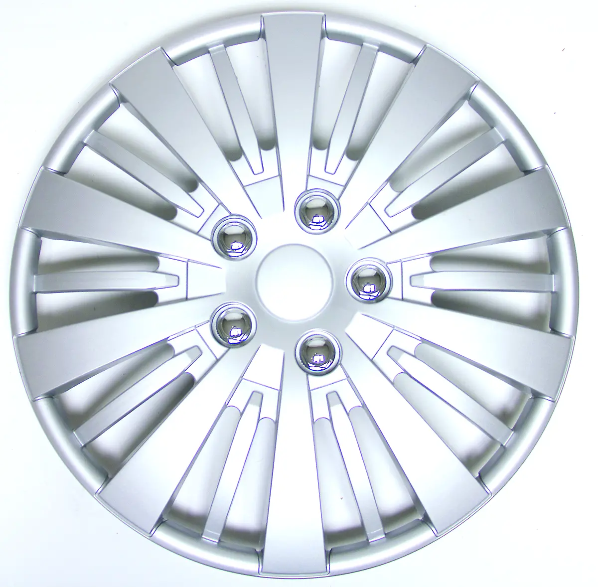 (4)Abs Hub Caps - 14" Silver Lacquer 1
