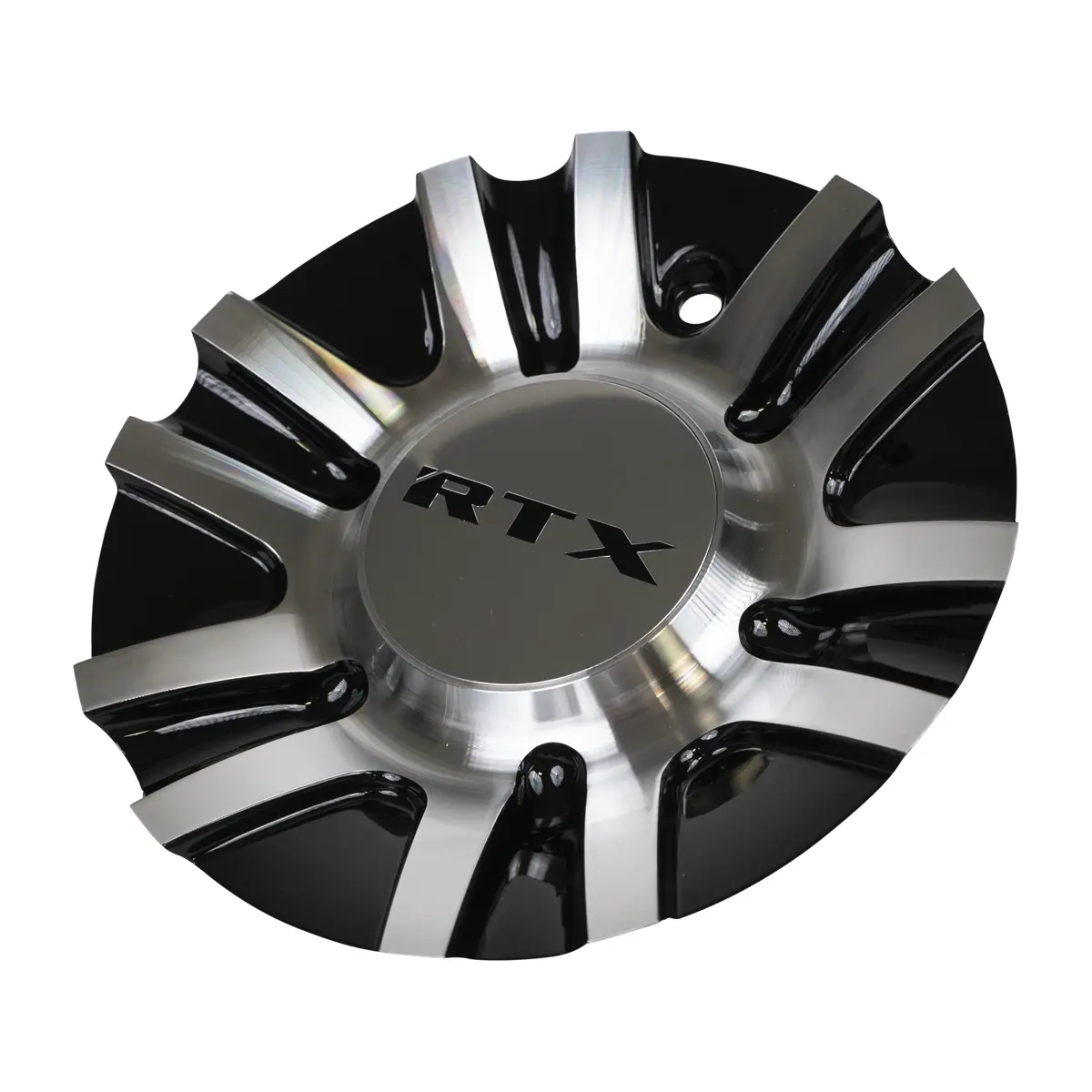 Cap Alum. Blk Machined Rtx Blk Chrome Background (1) M8xl40 1