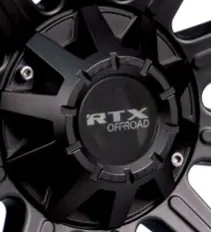 Cap Matte Black Rtxoffroad Chrome Black Background M8xl20 1