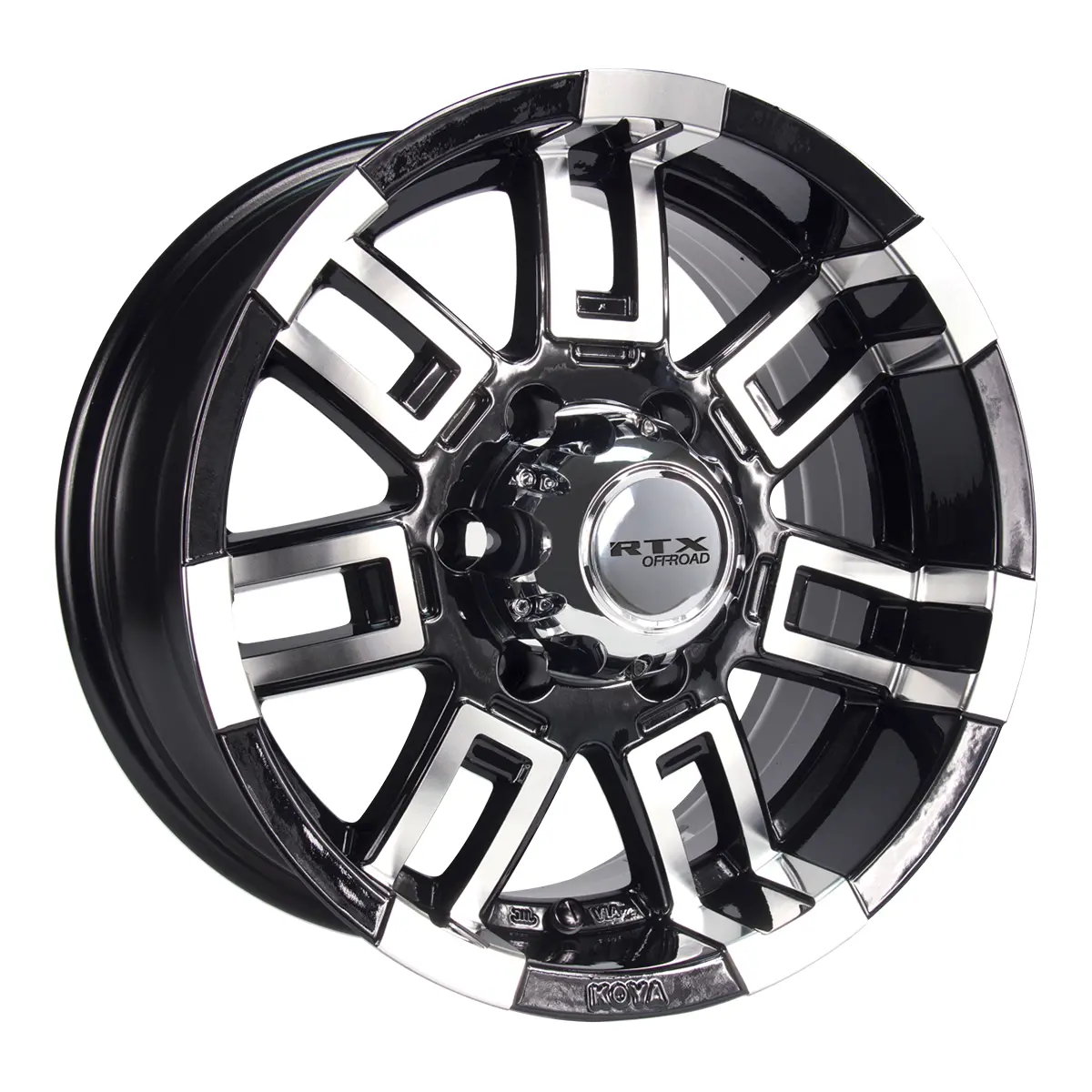 Crush 16X8 5X114.3 Et12 Cb73.1 Black Machined 1