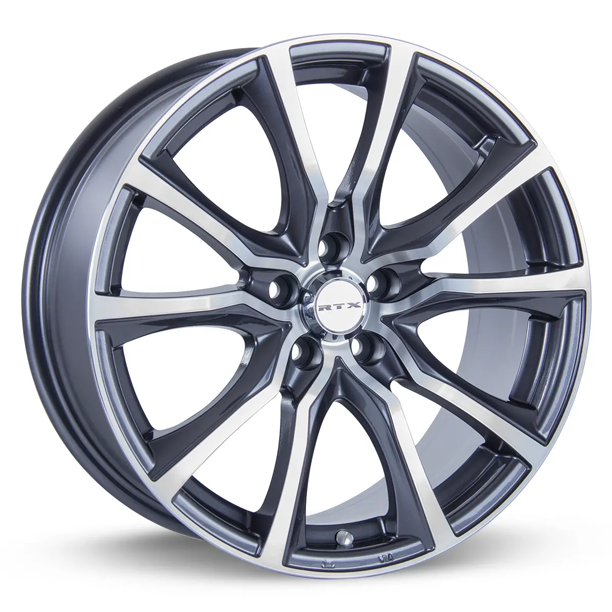 Contour 18X8 5X108 Et42 Cb63.4 Gunmetal Machined 1