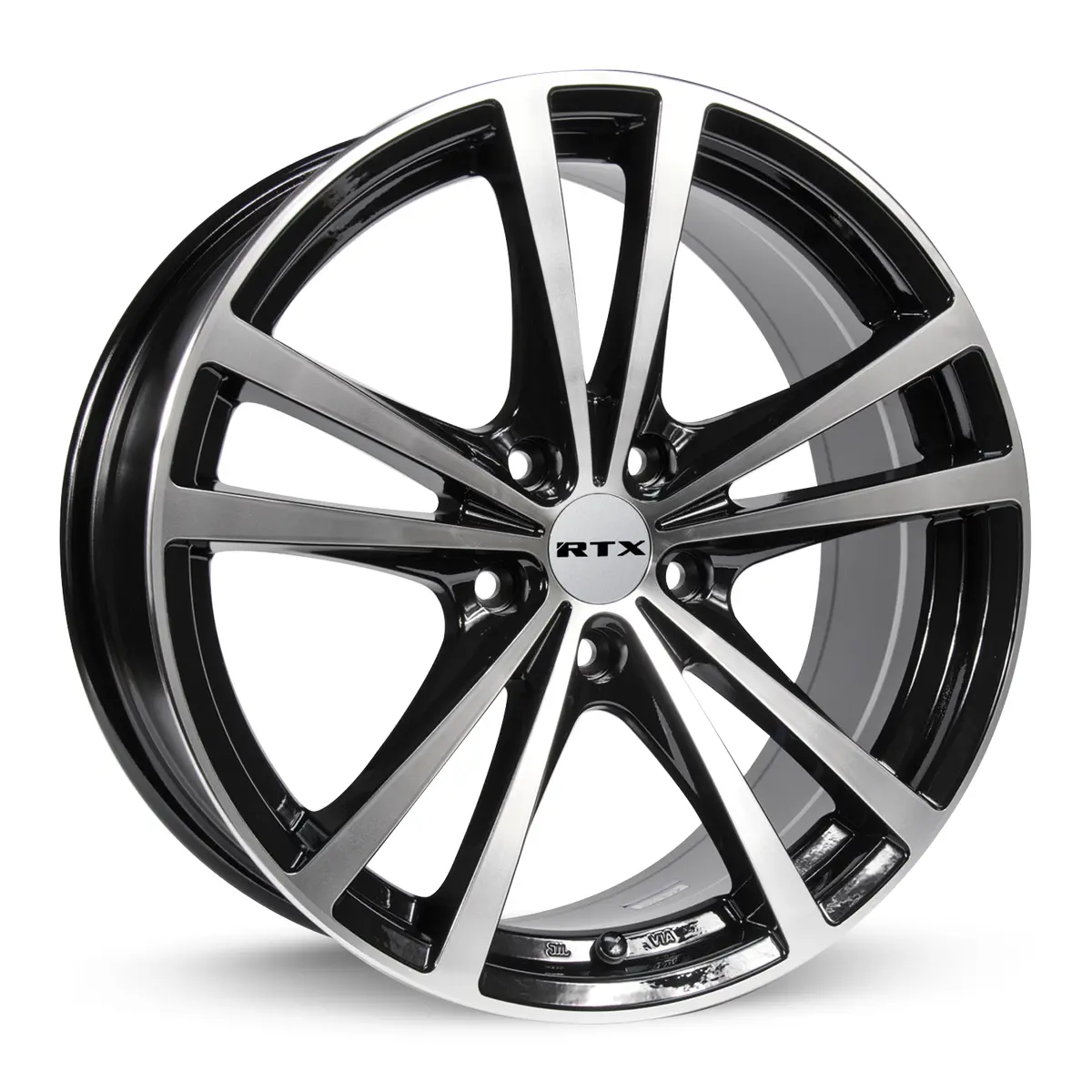 Force 15X6.5 5X114.3 Et45 Cb73.1 Black Machined 1