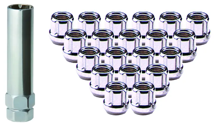 (20) S/D Open Zinc Nuts 12X1.25 Key Ta019 1