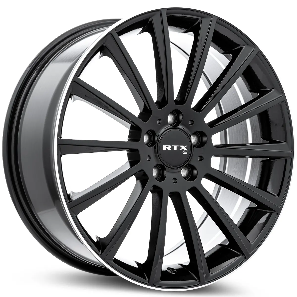 Mb02 20X8.5 5X112 Et38 Cb66.6 Gloss Black Milled Edge 1