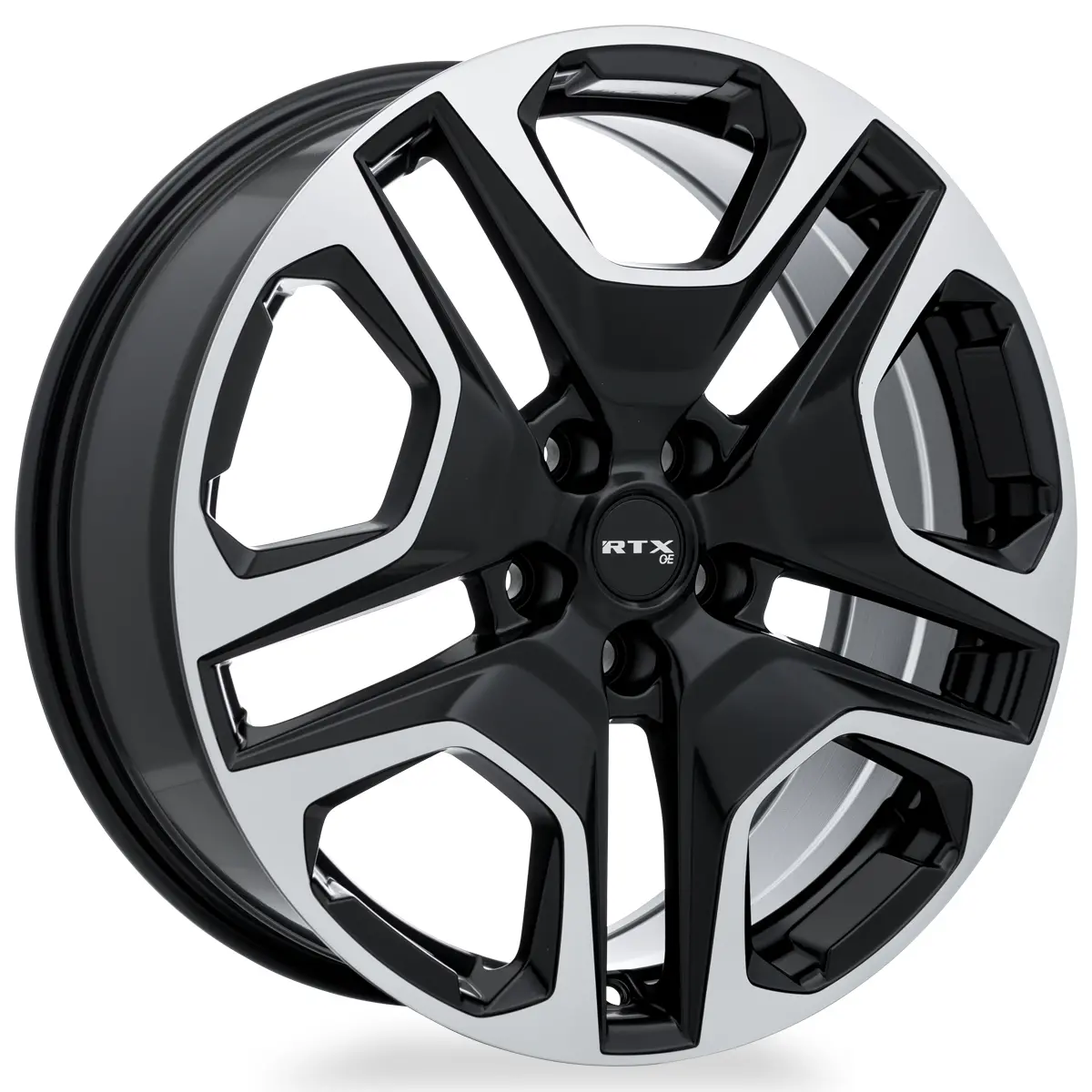 Osaka 19X7.5 5X114.3 Et35 Cb60.1 Satin Black Machined 1