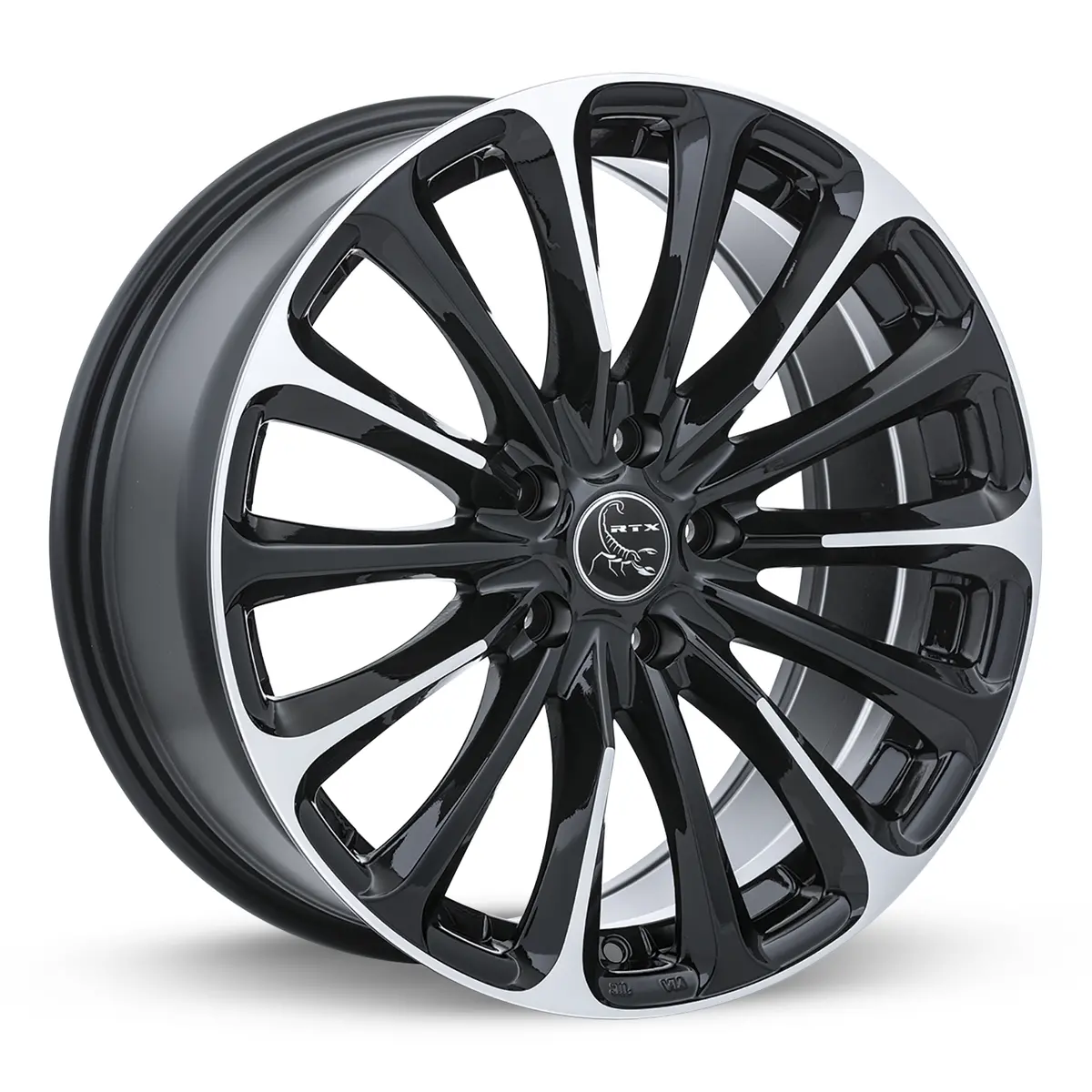 Poison 16X7 5X100 Et38 Cb73.1 Gloss Black Machined 1