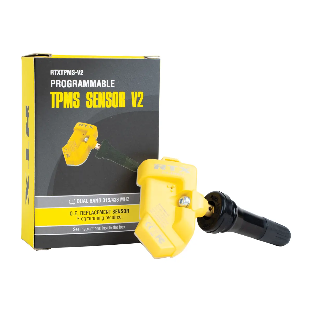 (1) Universal Tpms Rubber Valve 315Mhz 433Mhz 1