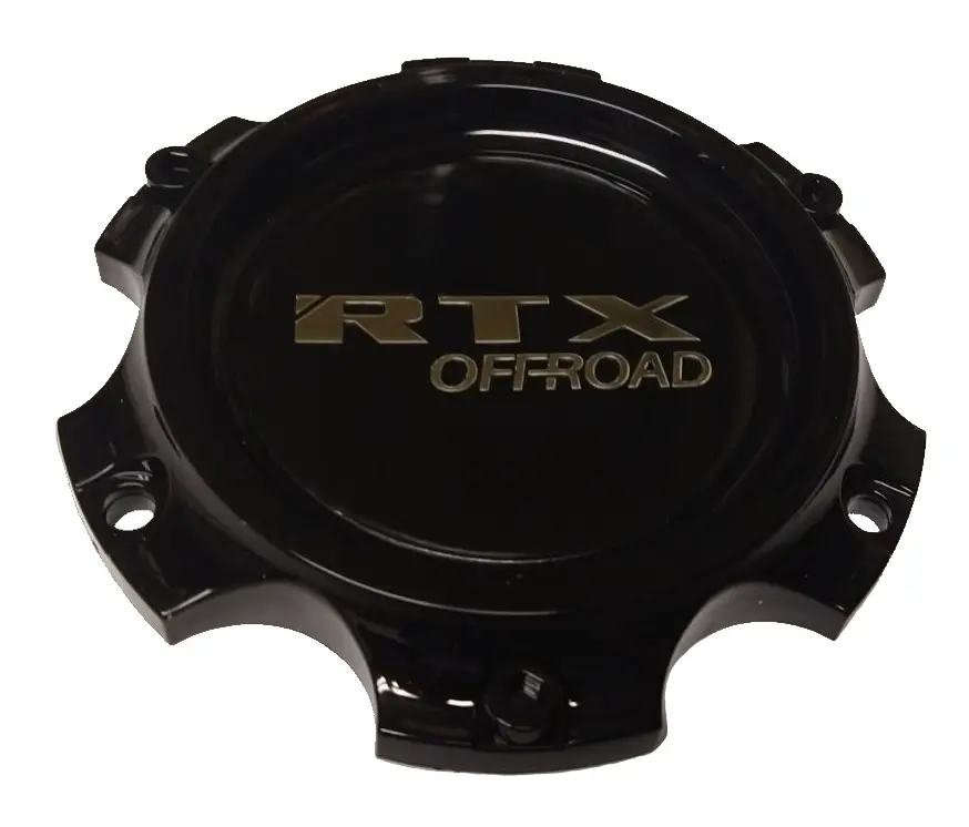 Cap Gloss Black Rtx Offroad Chrome Black Background 6H 1